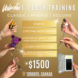 (Deposit Only) 1:1 In Person Toronto Lash Extension Course