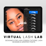 Volashes Virtual Lash Lab Kit | Virtual Lash Maps, Templates & Graphics