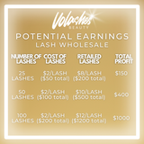 LASH WHOLESALE - GLITTER/COLOUR LASHES