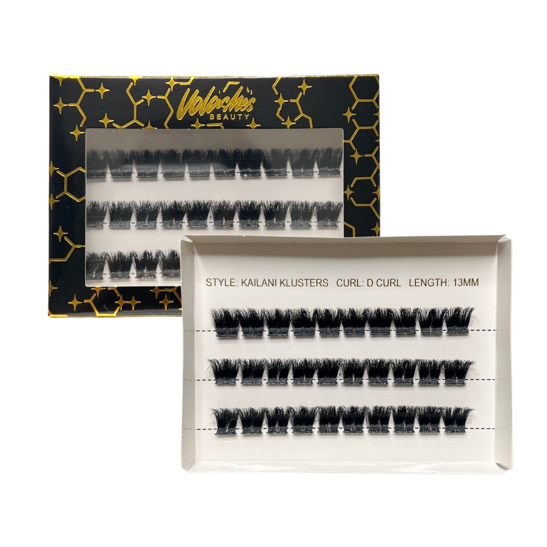 Klusters String Dramatic Lash Clusters - Full, Dramatic, Mega Volume, Fluffy, Reusable ...