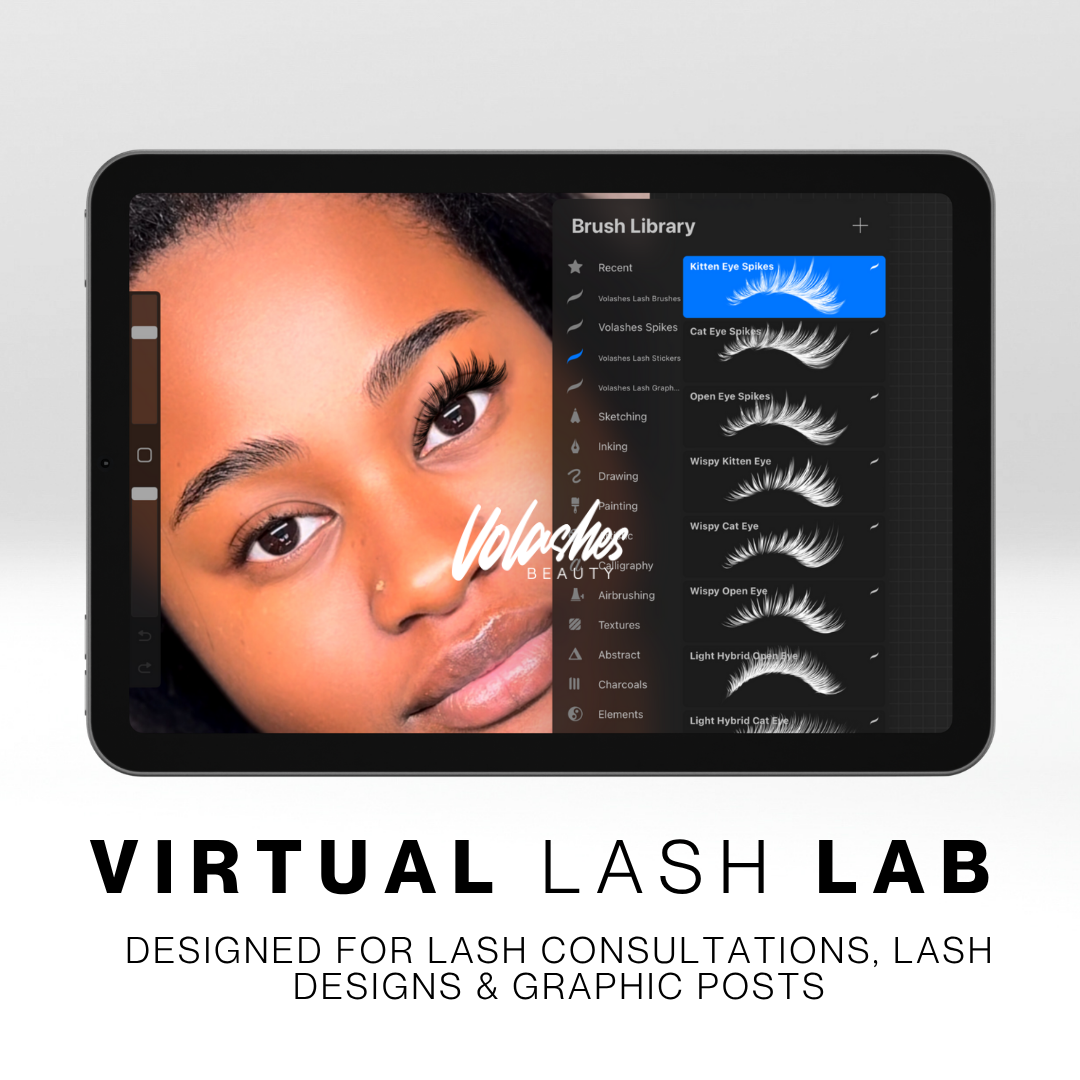 Digital Lash Mapping Templates, Graphics & Stickers – Digital Kit for ...
