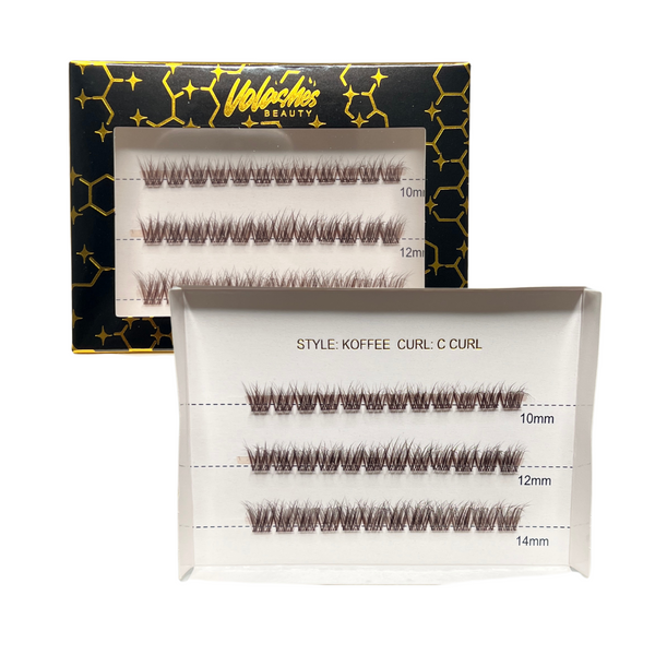 Koffee - Brown DIY Lash Clusters (Mixed Lengths)