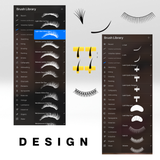 Volashes Virtual Lash Lab Kit | Virtual Lash Maps, Templates & Graphics