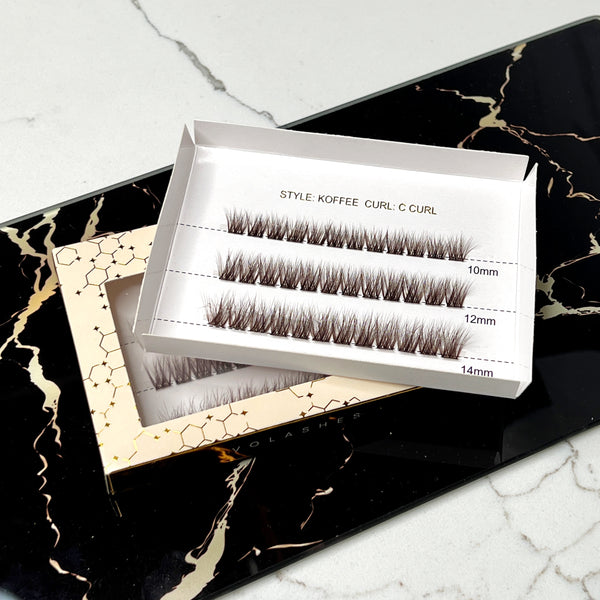 Koffee - Brown DIY Lash Clusters (Mixed Lengths)