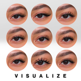 Volashes Virtual Lash Lab Kit | Virtual Lash Maps, Templates & Graphics