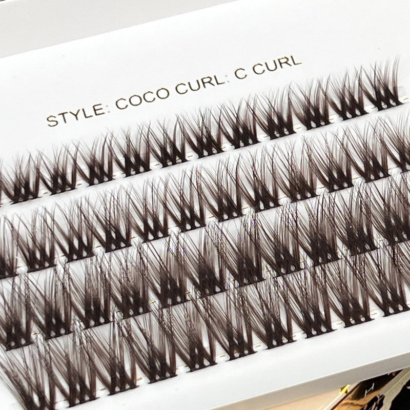 Coco - Brown Lash Clusters (Mixed Lengths)