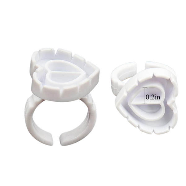 Heart Glue Ring (100pcs)