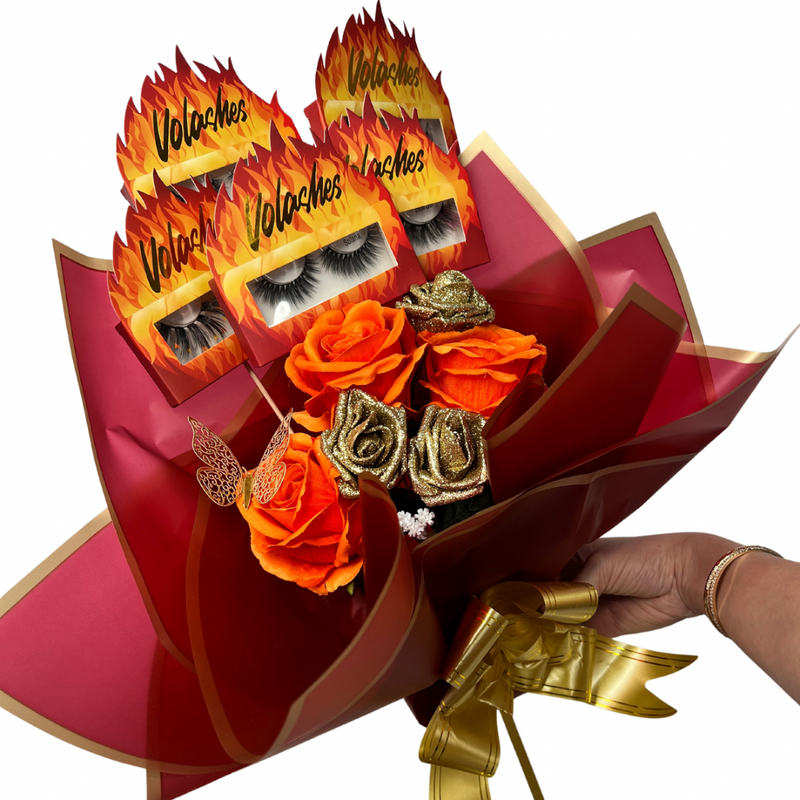 Fire Bouquet | Valentine’s Day Lash Bouquet