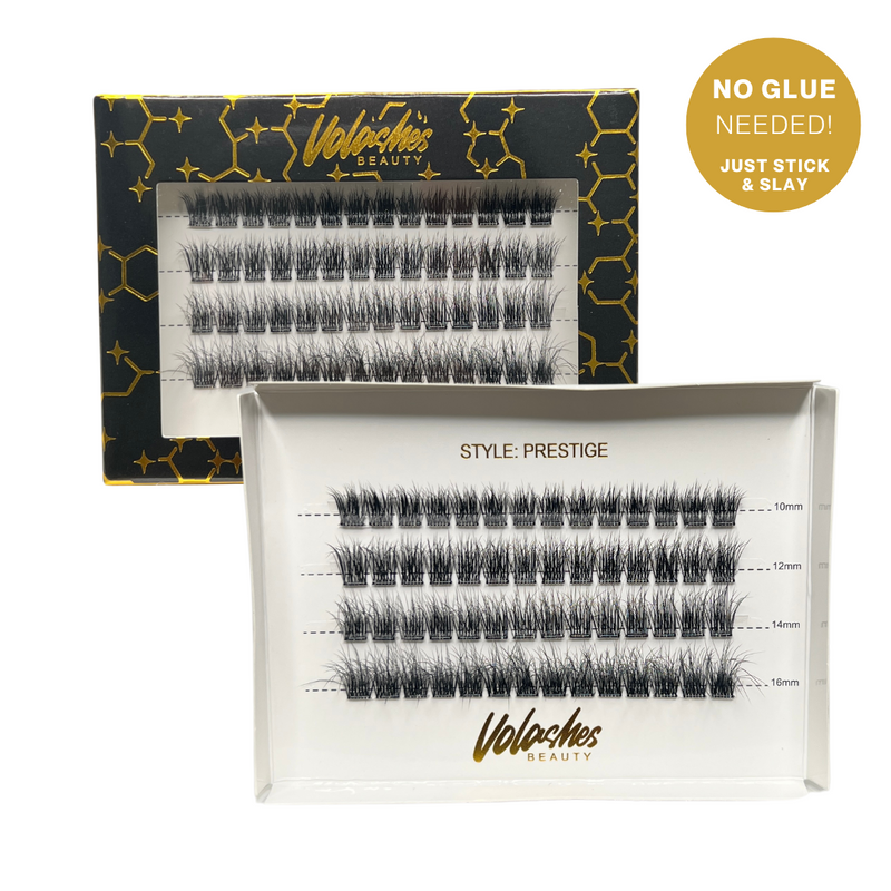 Prestige Lash Clusters | No Glue Needed! Stick & Slay